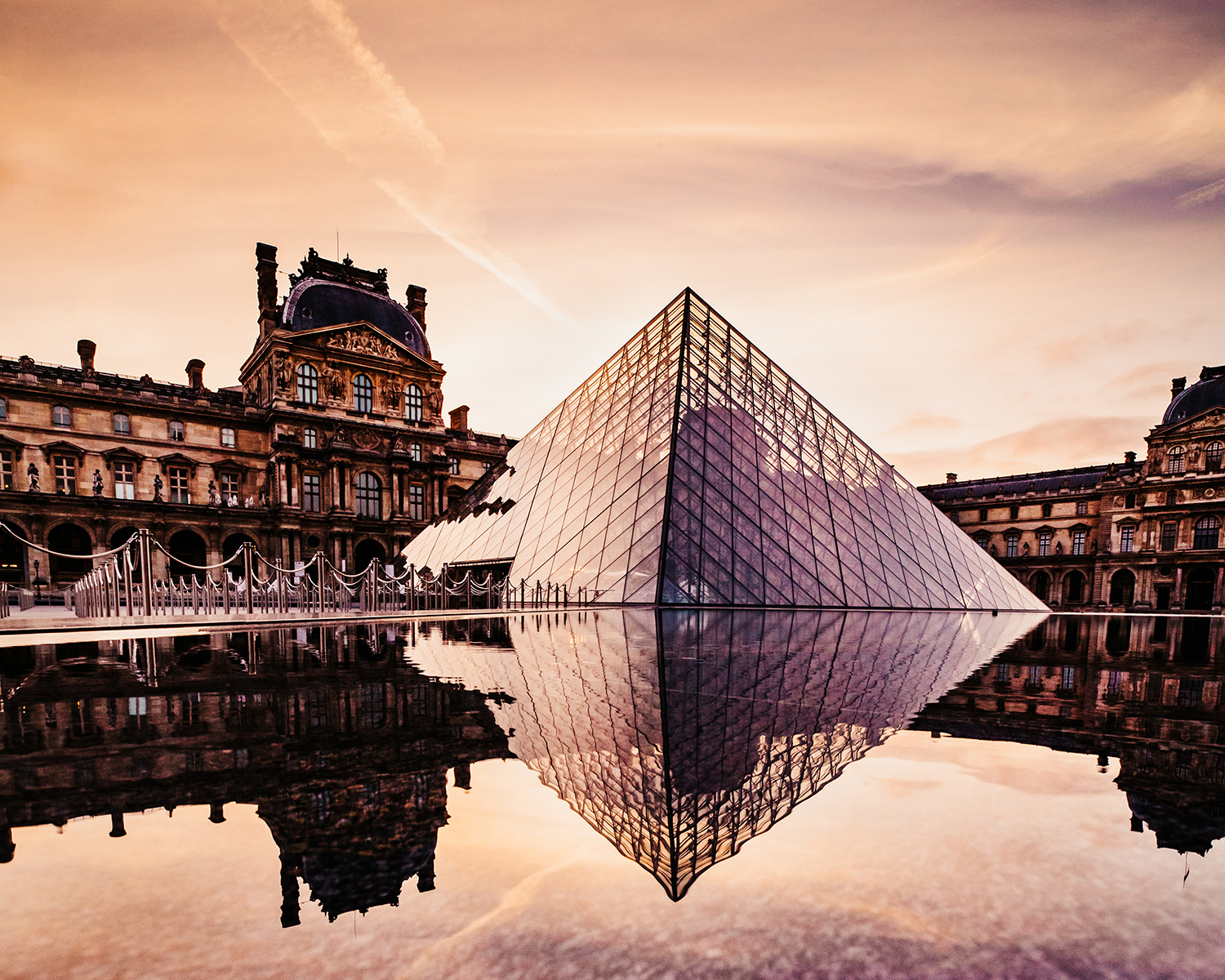 Outside the Louvre